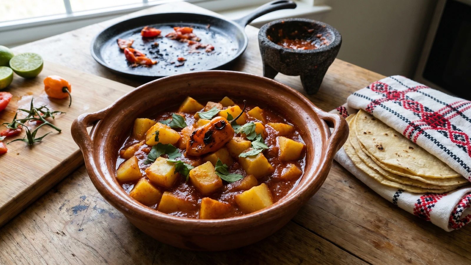 Papas al Chiltomate