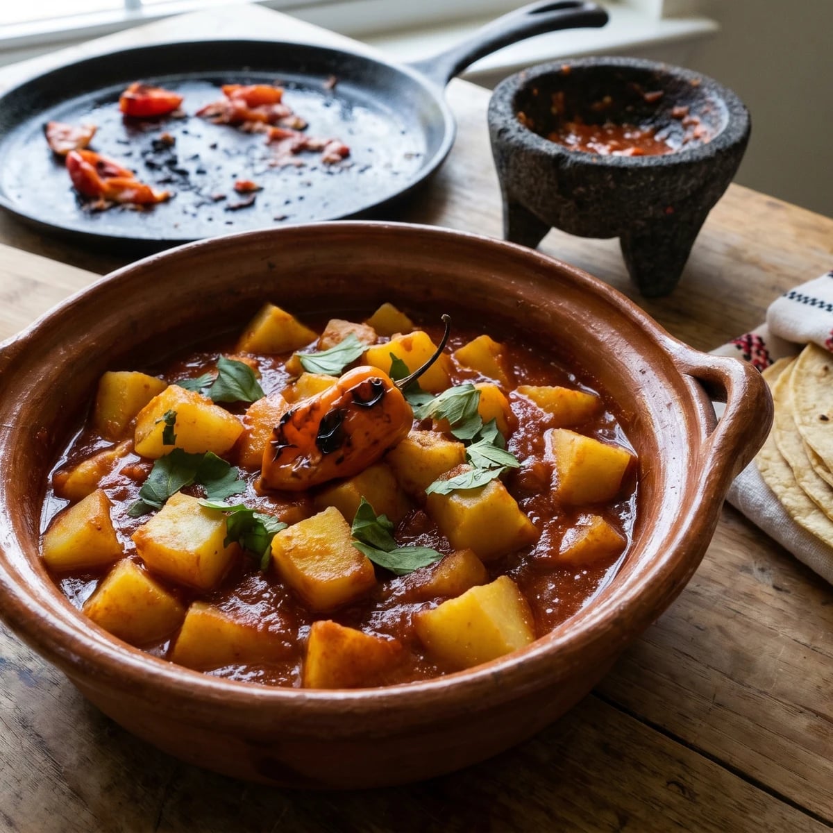 Papas al Chiltomate
