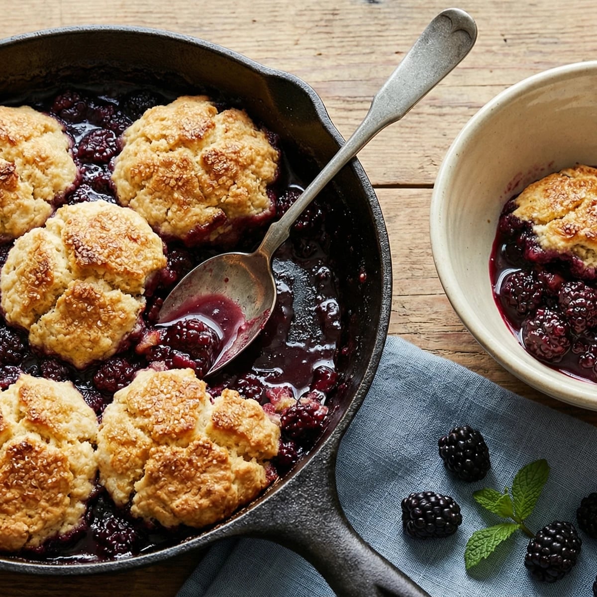 Louisiana Blackberry Cobbler