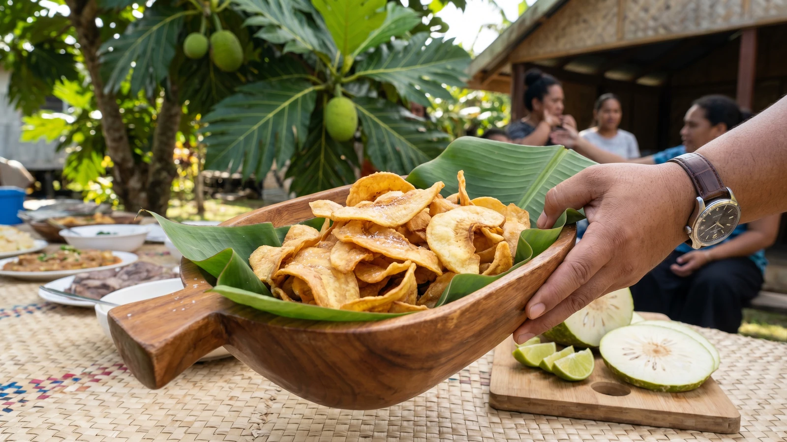 Mei Chips (Tongan Breadfruit Chips)