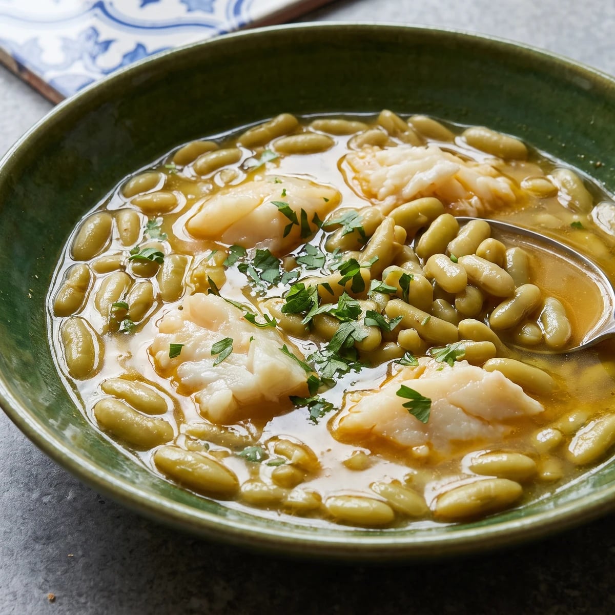 Verdinas con Bacalao