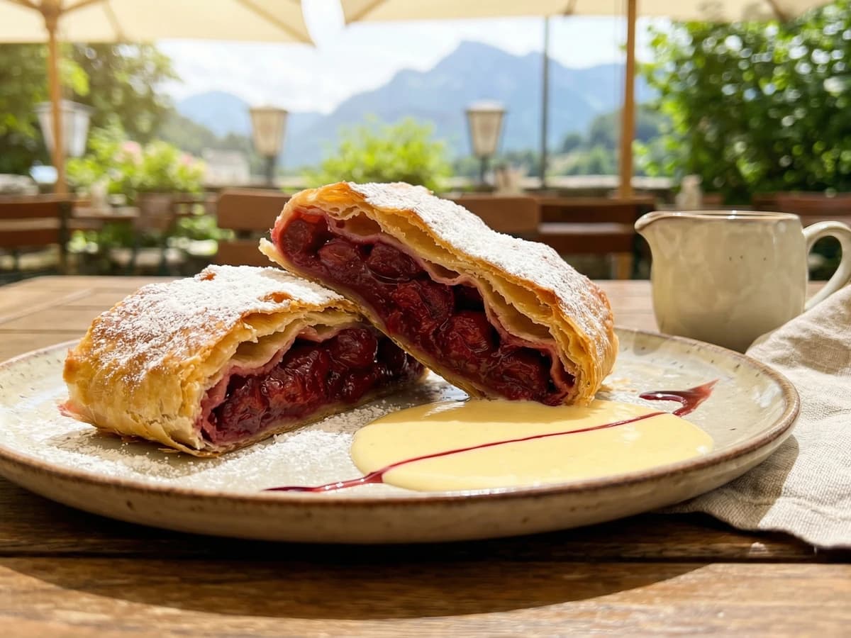 Weichselstrudel (Sour Cherry Strudel) - Chef Elsa