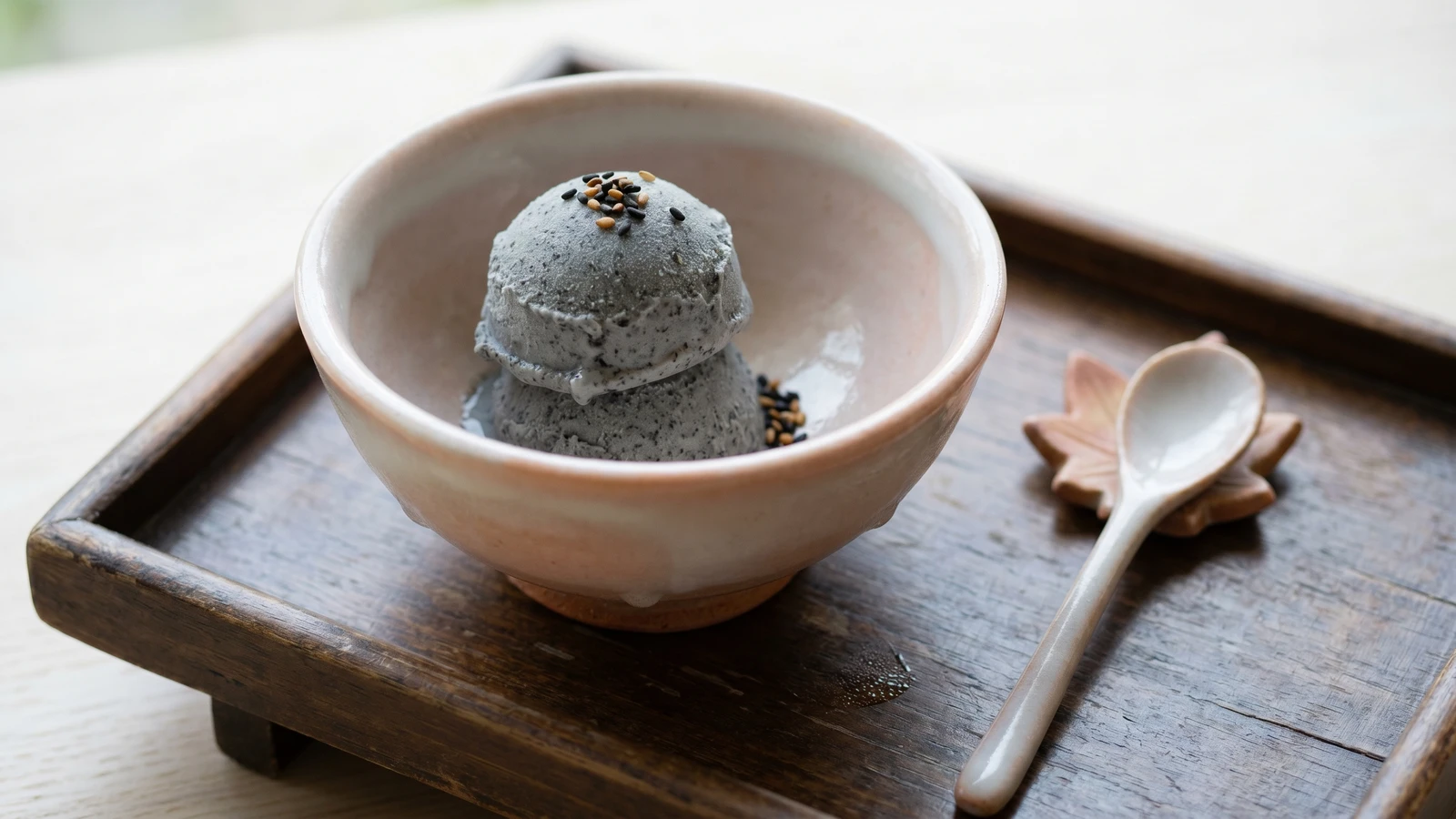 Black Sesame Ice Cream (黒ごまアイスクリーム, Kuro Goma Ice Cream)