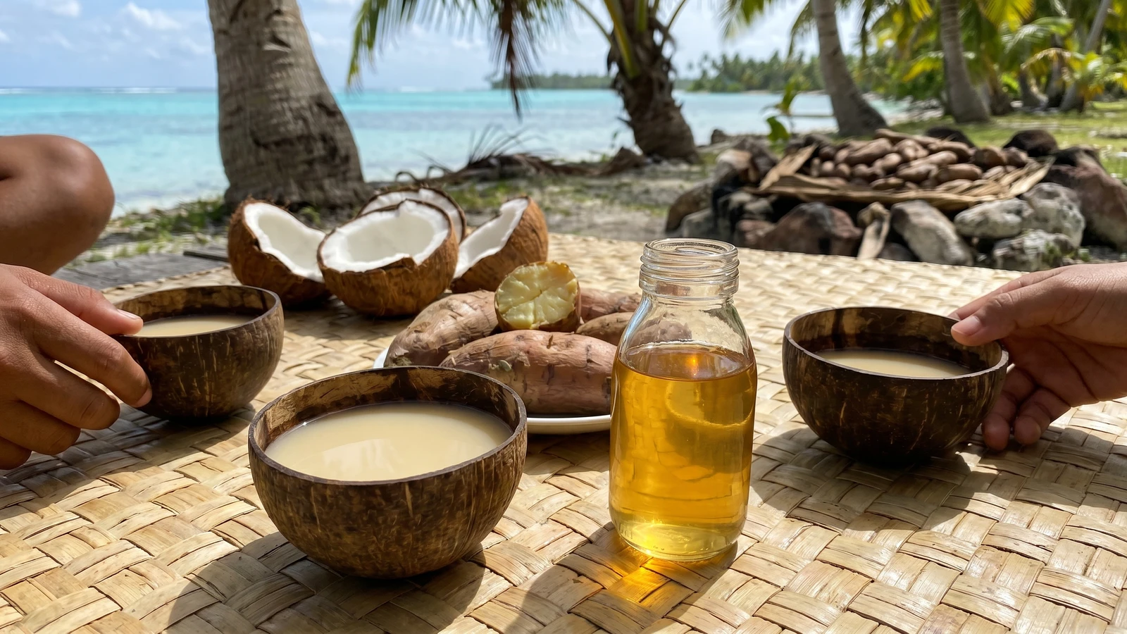 Kaleve (Tuvaluan Fresh Coconut Toddy, Sweet Palm Sap)