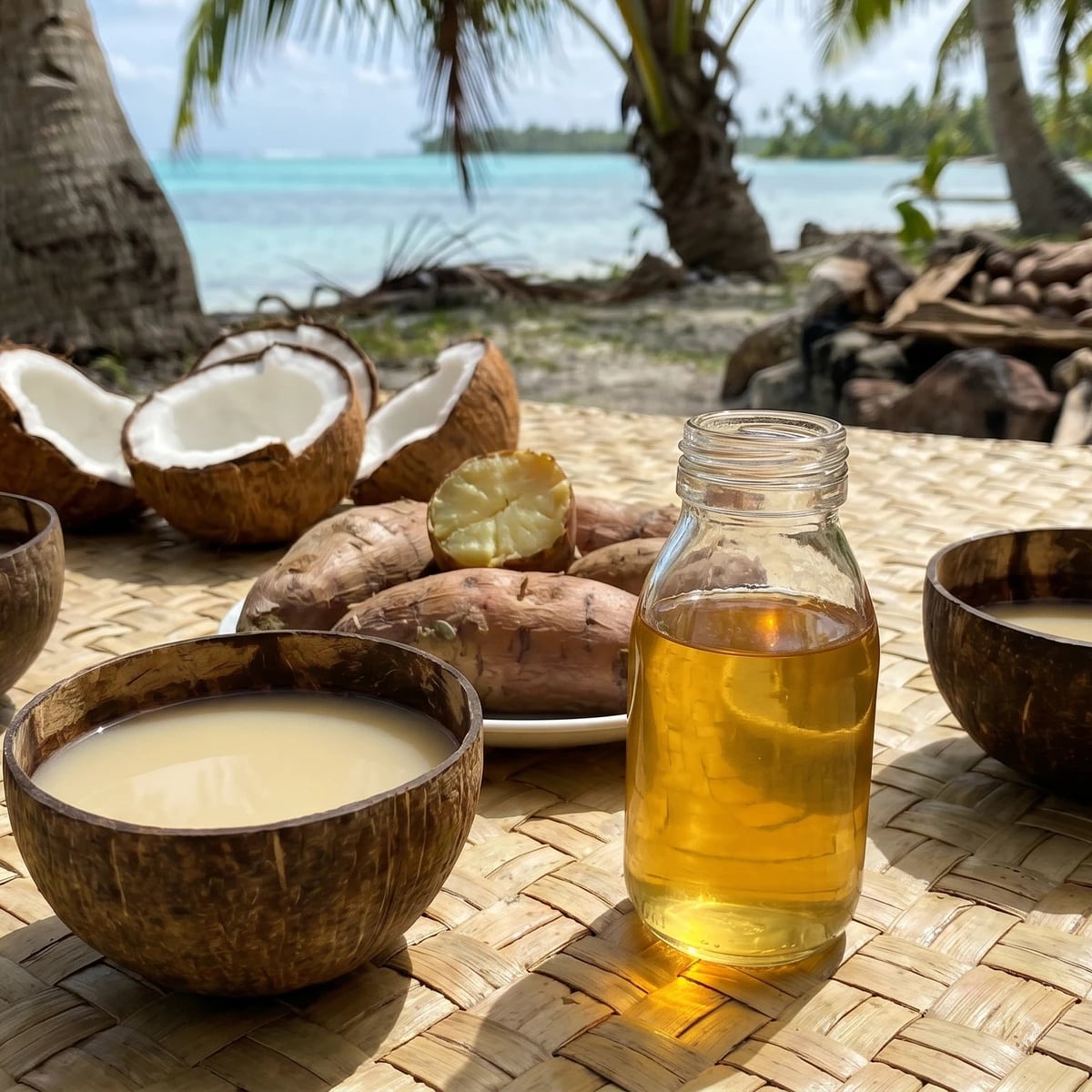Kaleve (Tuvaluan Fresh Coconut Toddy, Sweet Palm Sap)