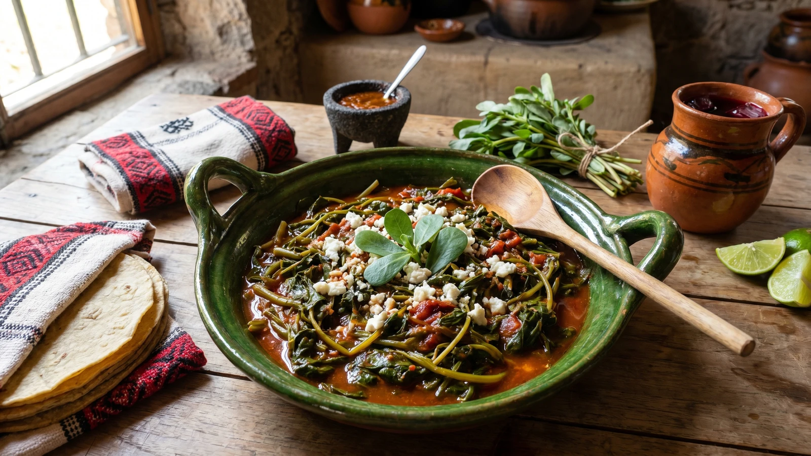 Verdolagas Guisadas con Tomate