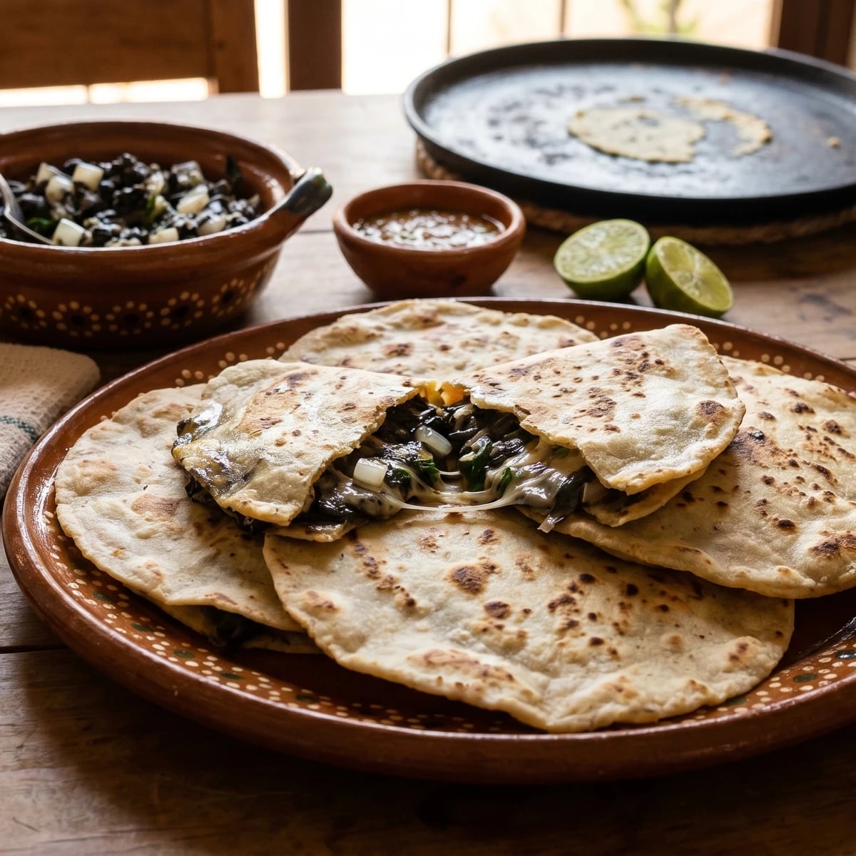 Quesadillas de Huitlacoche Queretanas