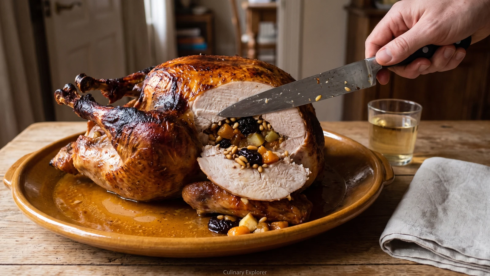 Pavo Relleno a la Catalana