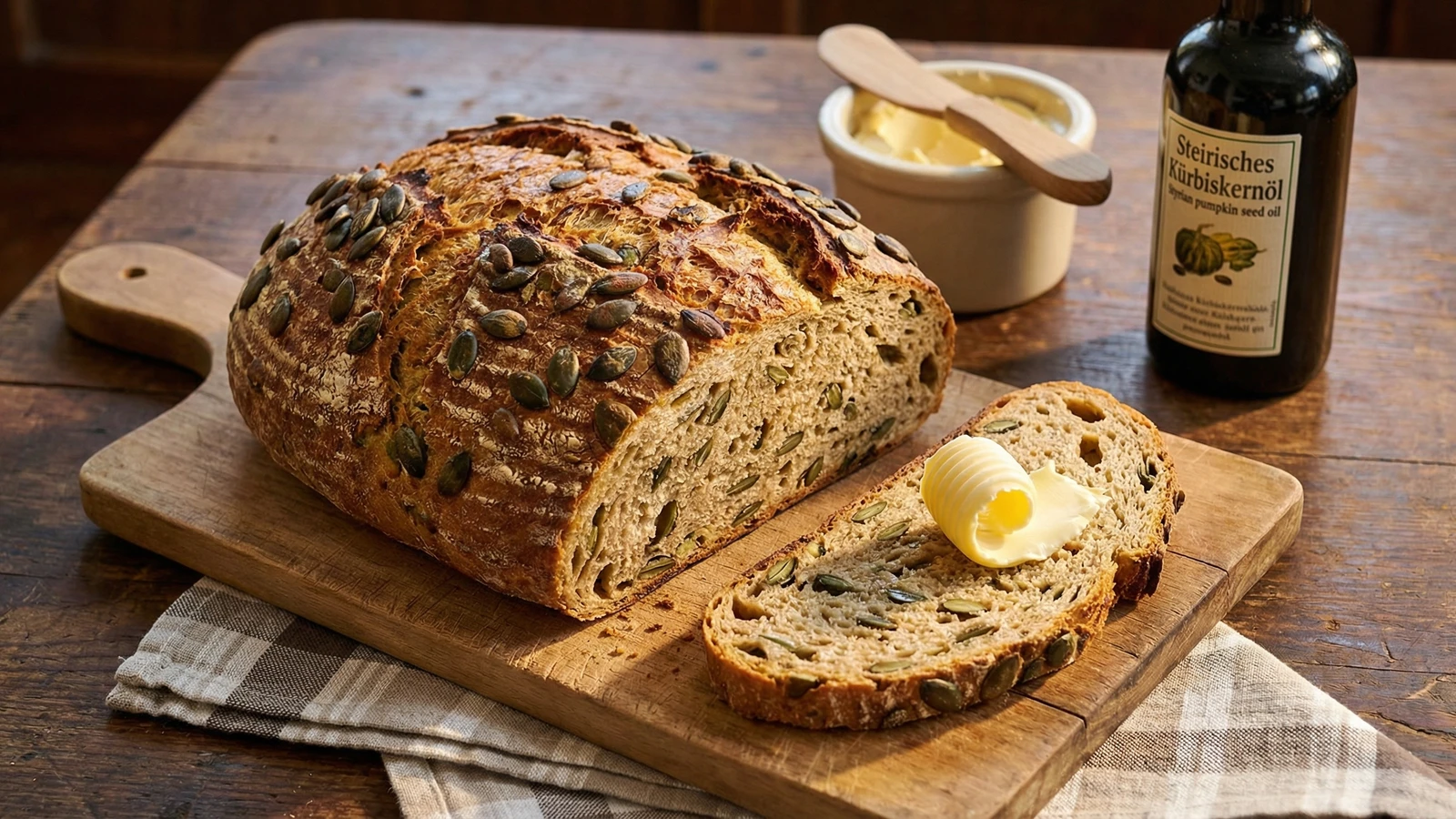 Steirisches Kürbiskernbrot (Styrian Pumpkin Seed Bread)