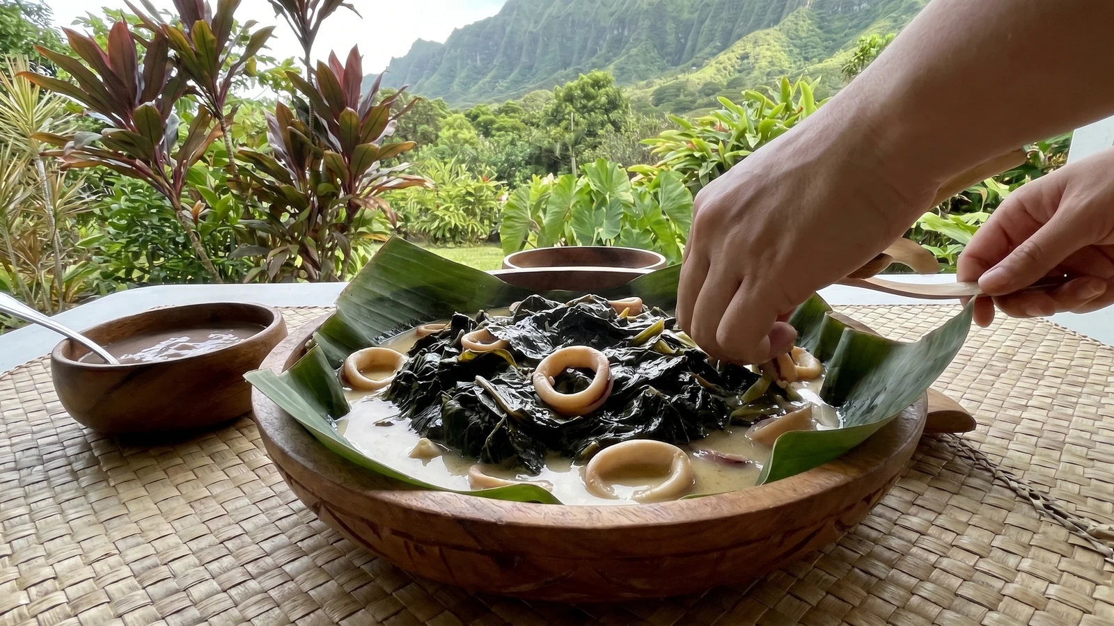 Squid Lūʻau (Hawaiian Taro Leaves with Squid)