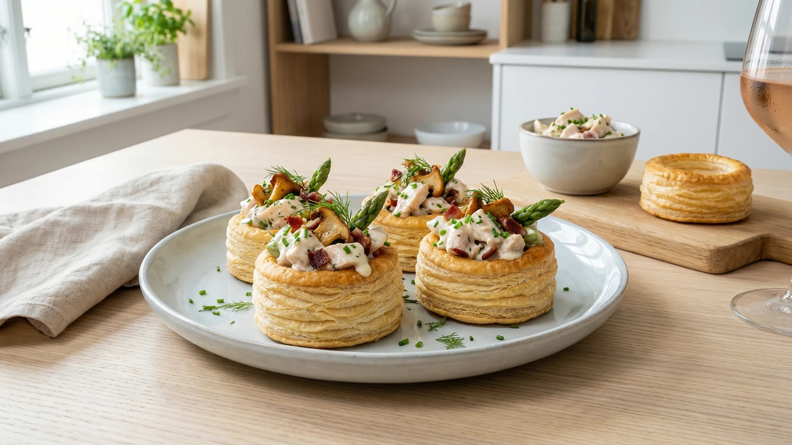 Tarteletter med Honsesalat