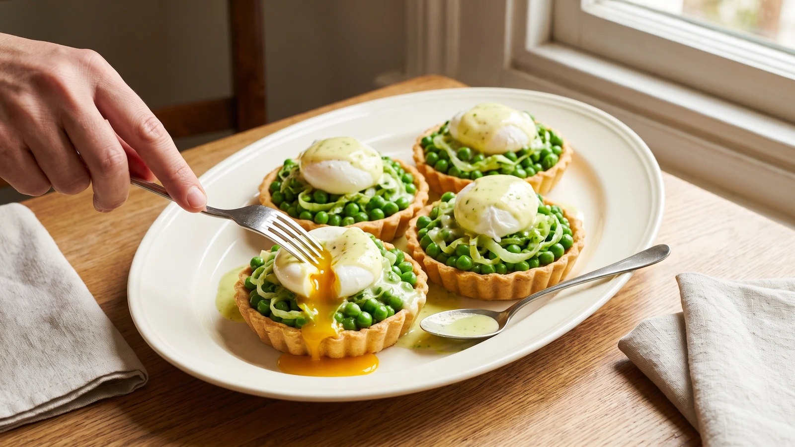 Poached Eggs à la Clamart