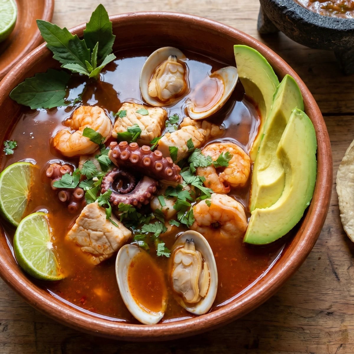 Caldo de Mariscos del Pacífico Oaxaqueño