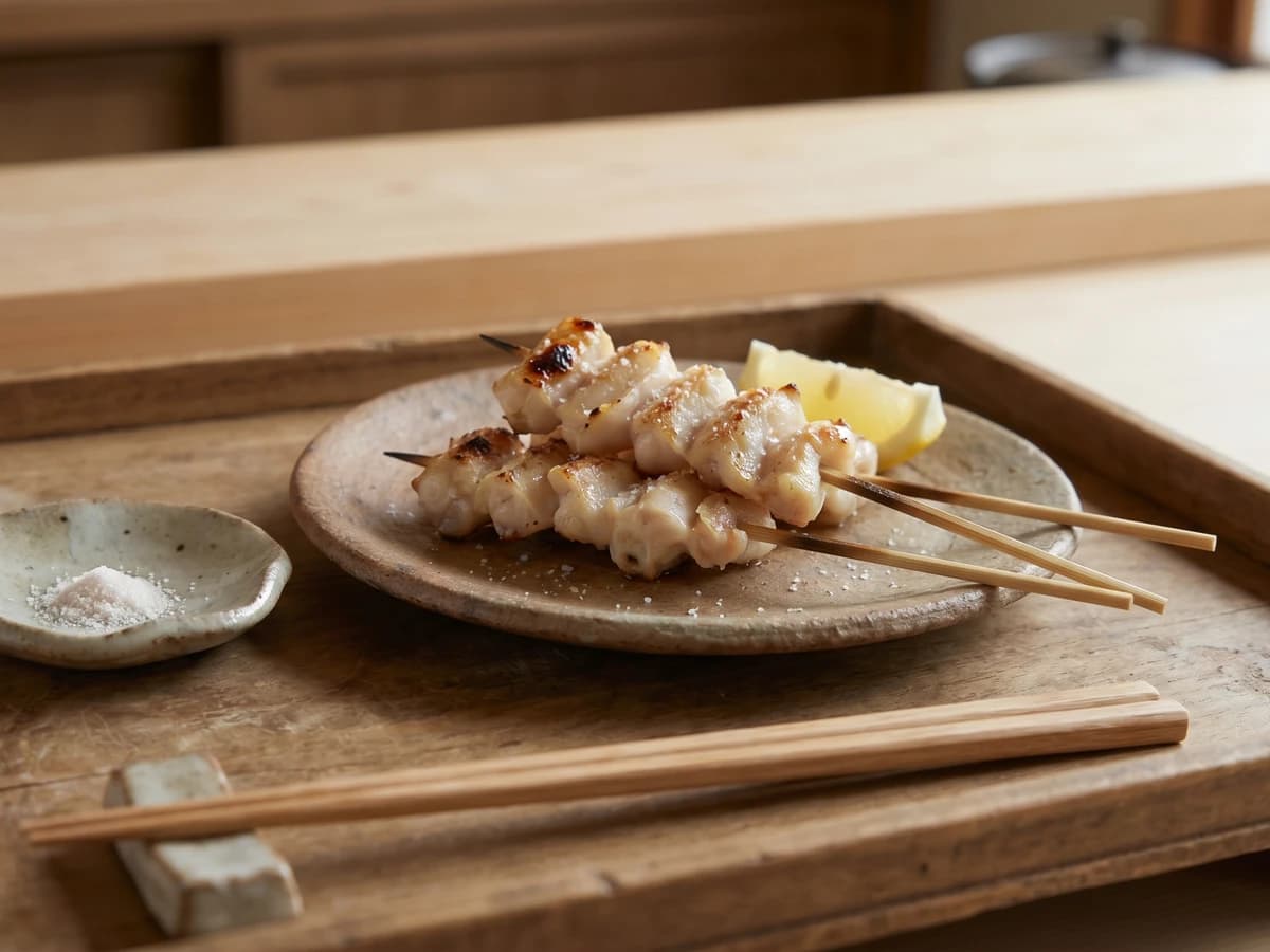 Yakitori Nankotsu (なんこつ, grilled chicken cartilage)