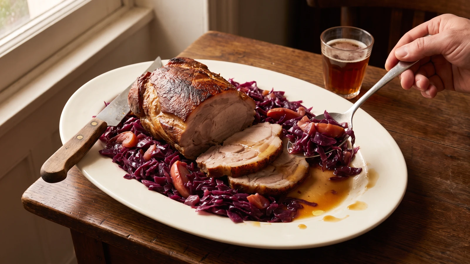 Fresh Neck of Pork with Red Cabbage à la Flamande
