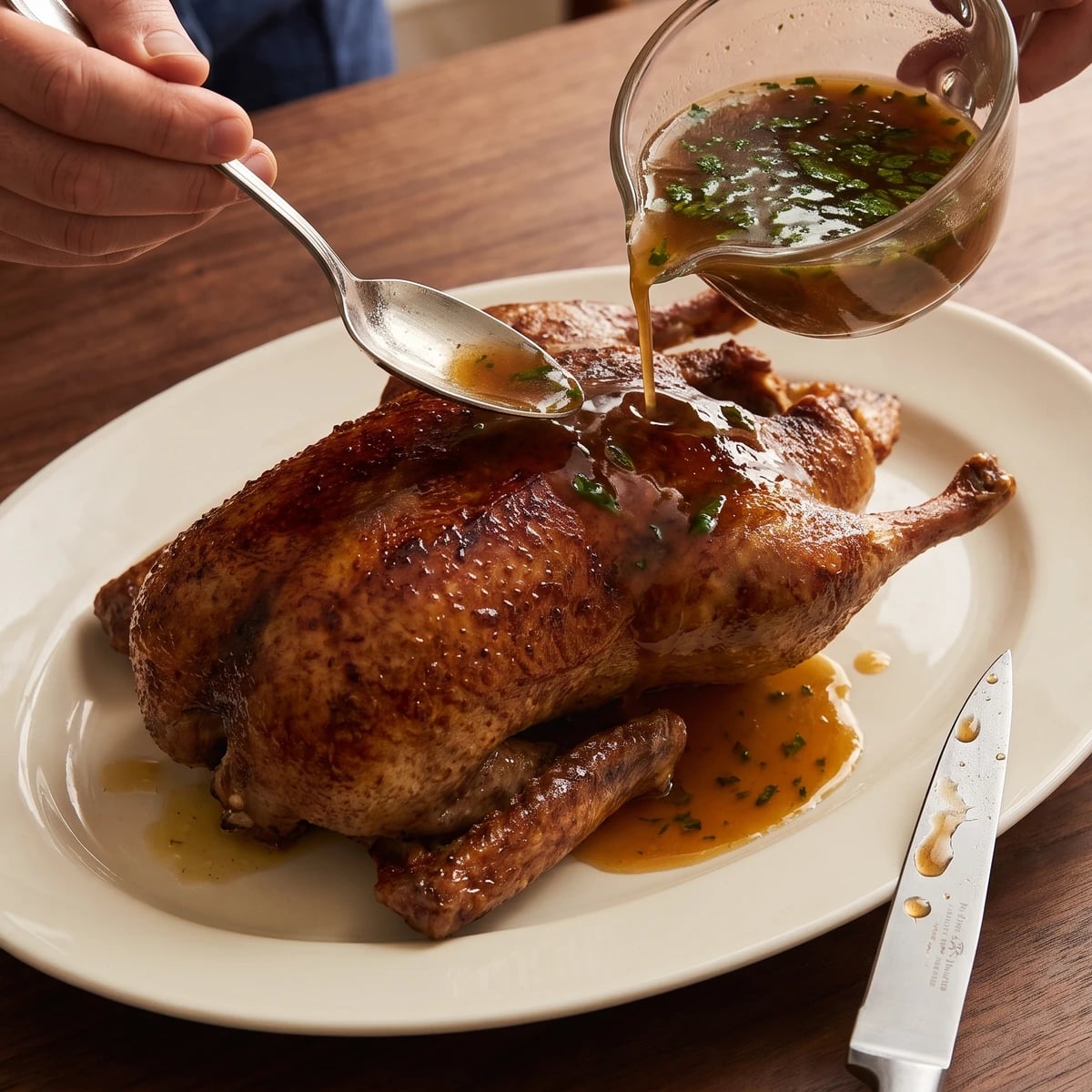 Caneton d’Aylesbury Poëlé à la Menthe