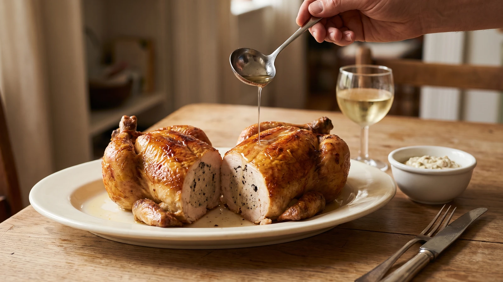 Spring Chickens à la Russe