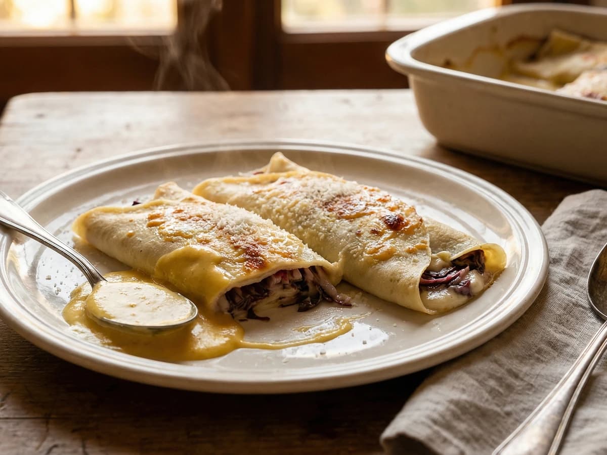 Crespelle con Radicchio di Treviso