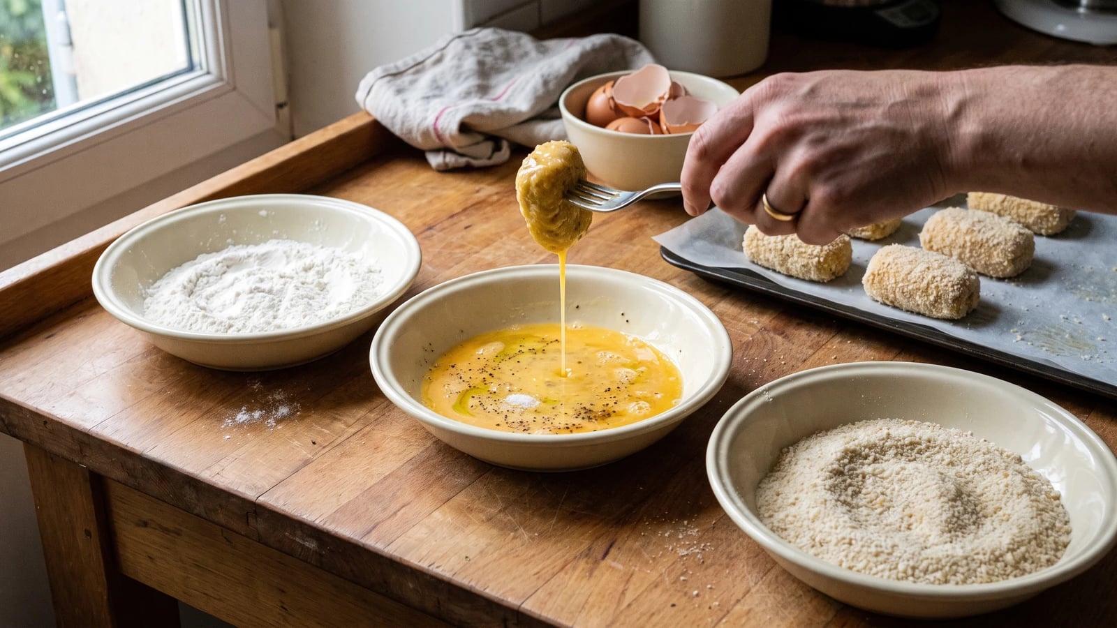 Anglaise (for Egg-and-bread-crumbing)
