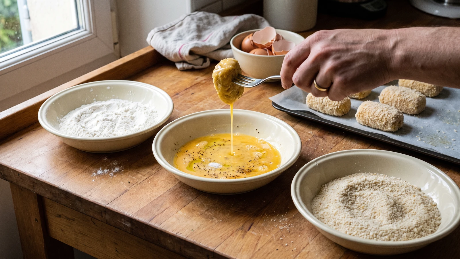 Anglaise (for Egg-and-bread-crumbing)