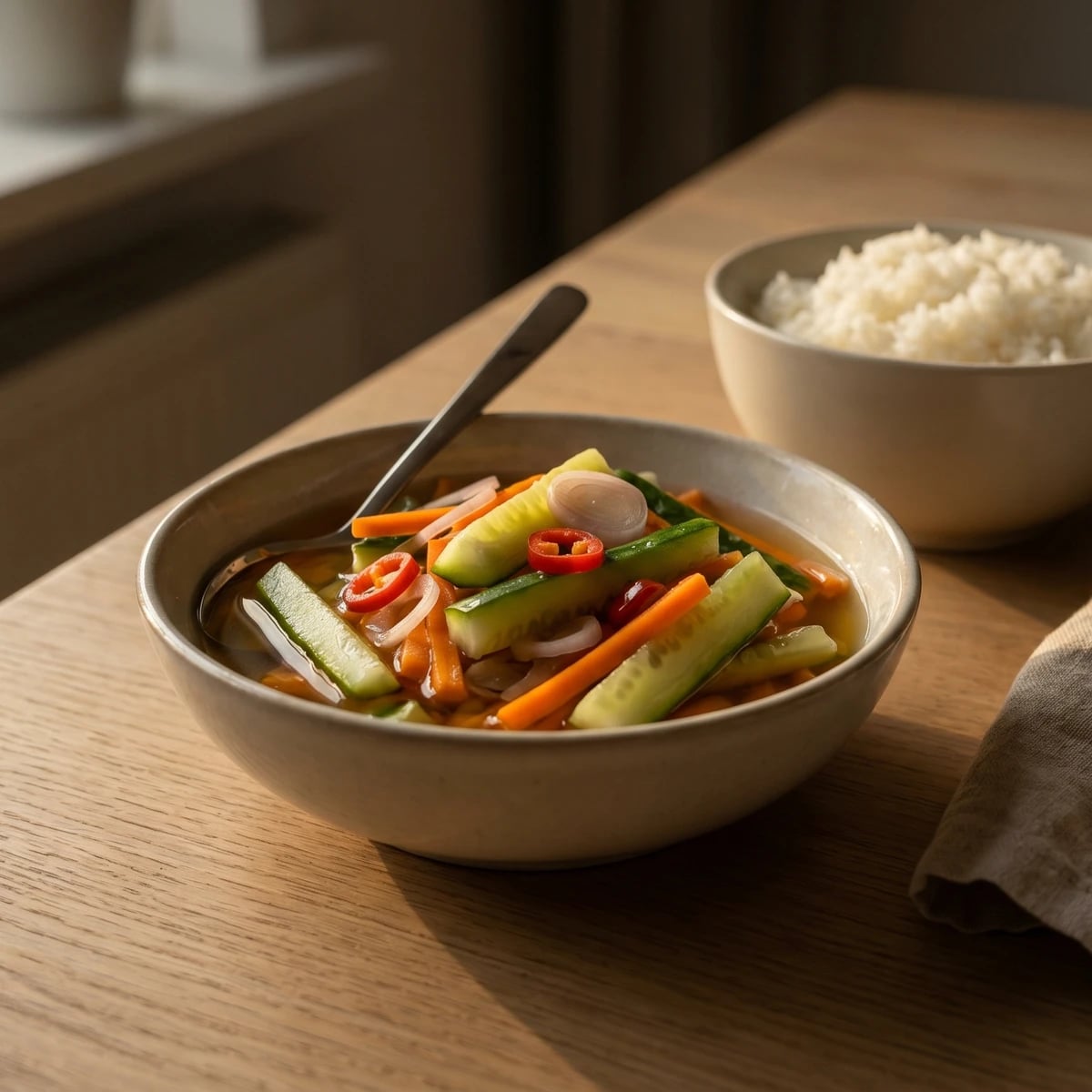 Acar Ketimun (Indo-Dutch Cucumber Pickle)