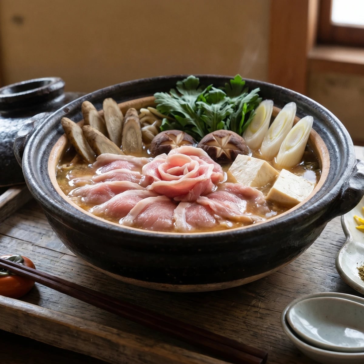 Hyōgo Wild Boar Hot Pot (ぼたん鍋, Botan Nabe)