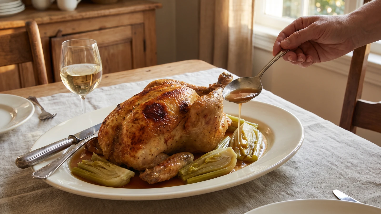 Poularde aux Céleris