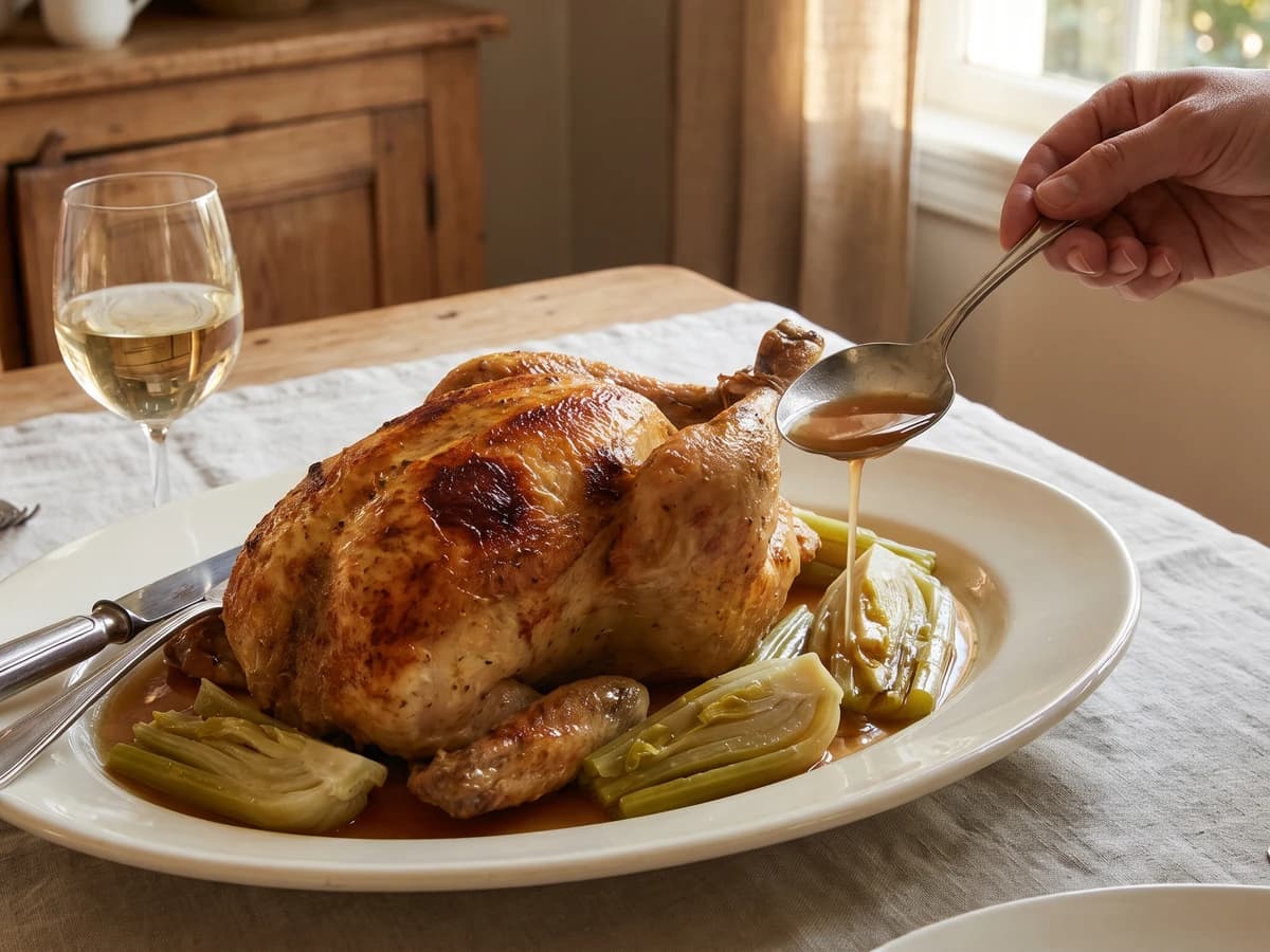 Poularde aux Céleris - Chef Juliette
