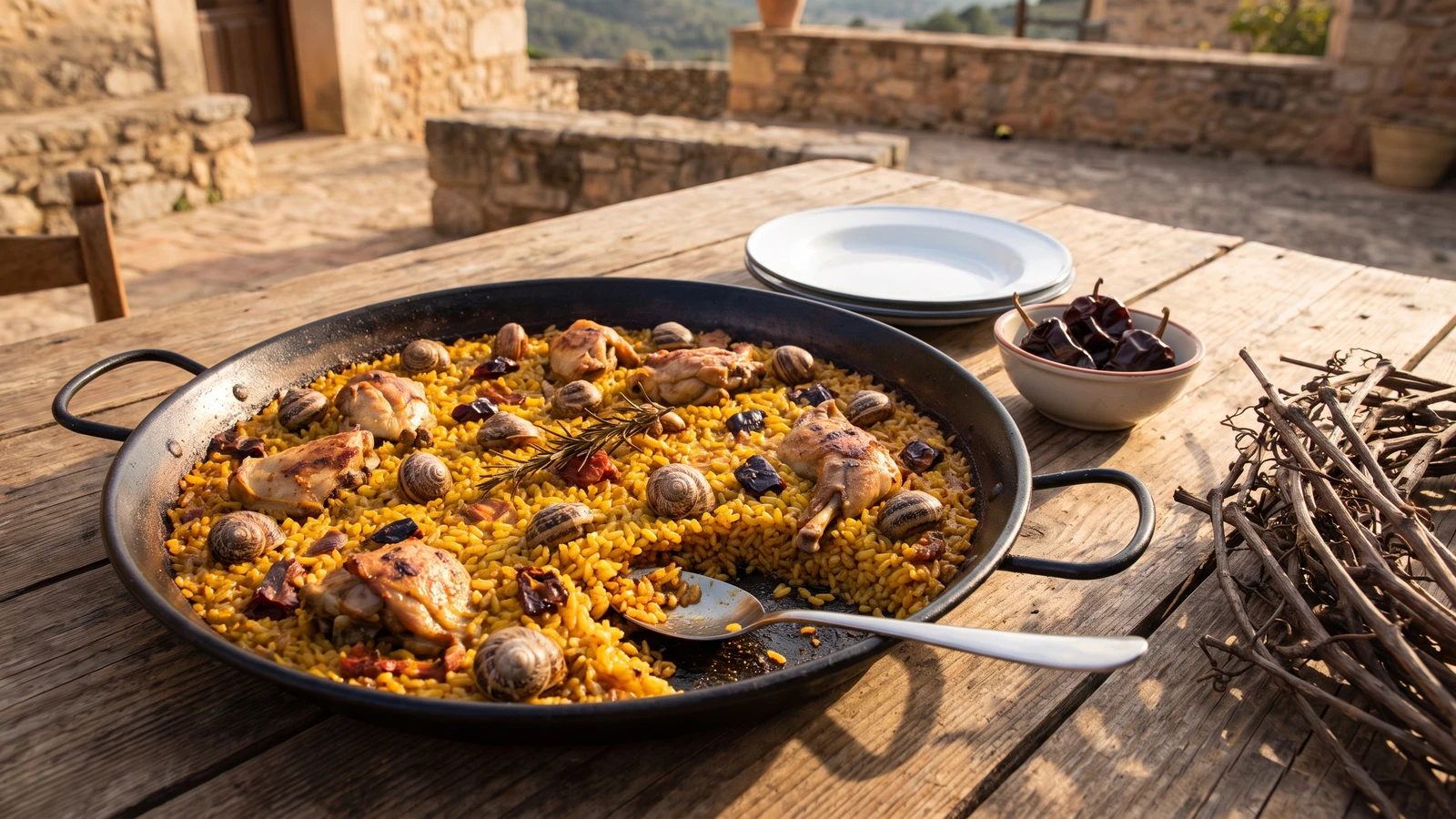 Arroz con Conejo y Caracoles Alicantino
