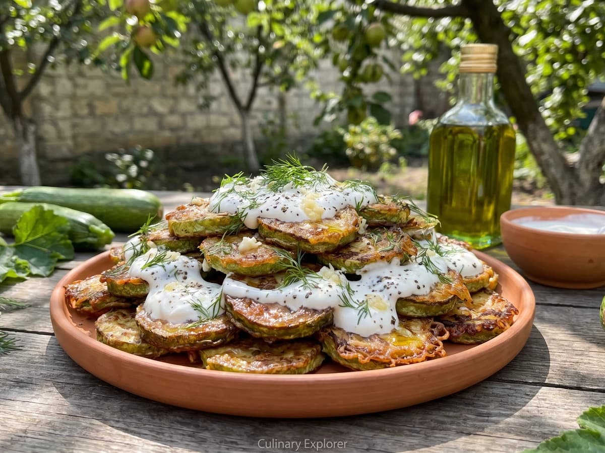 Smazheni Kabachky (смажені кабачки, fried zucchini) - Chef Lesia