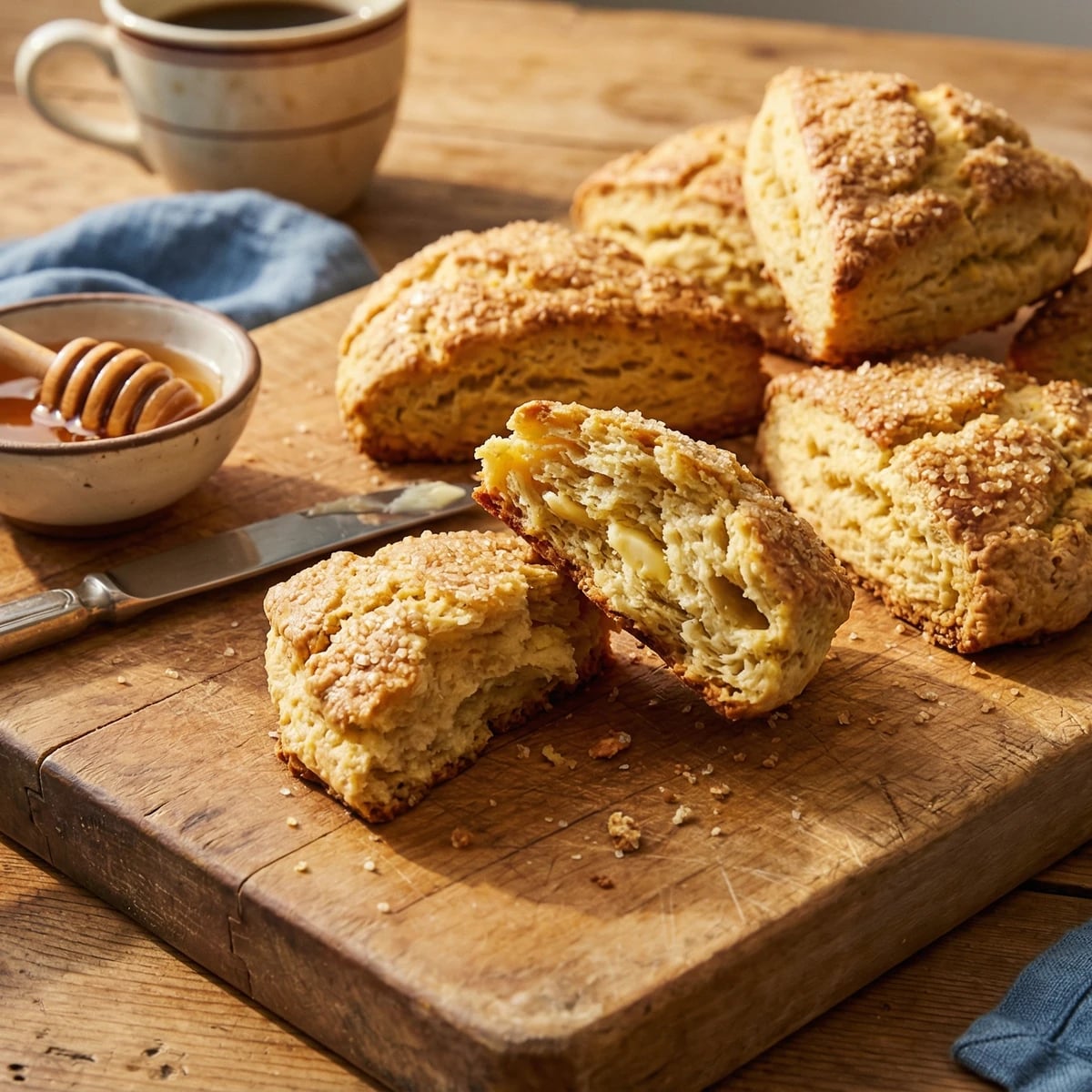 Brown Butter Cornmeal Scones