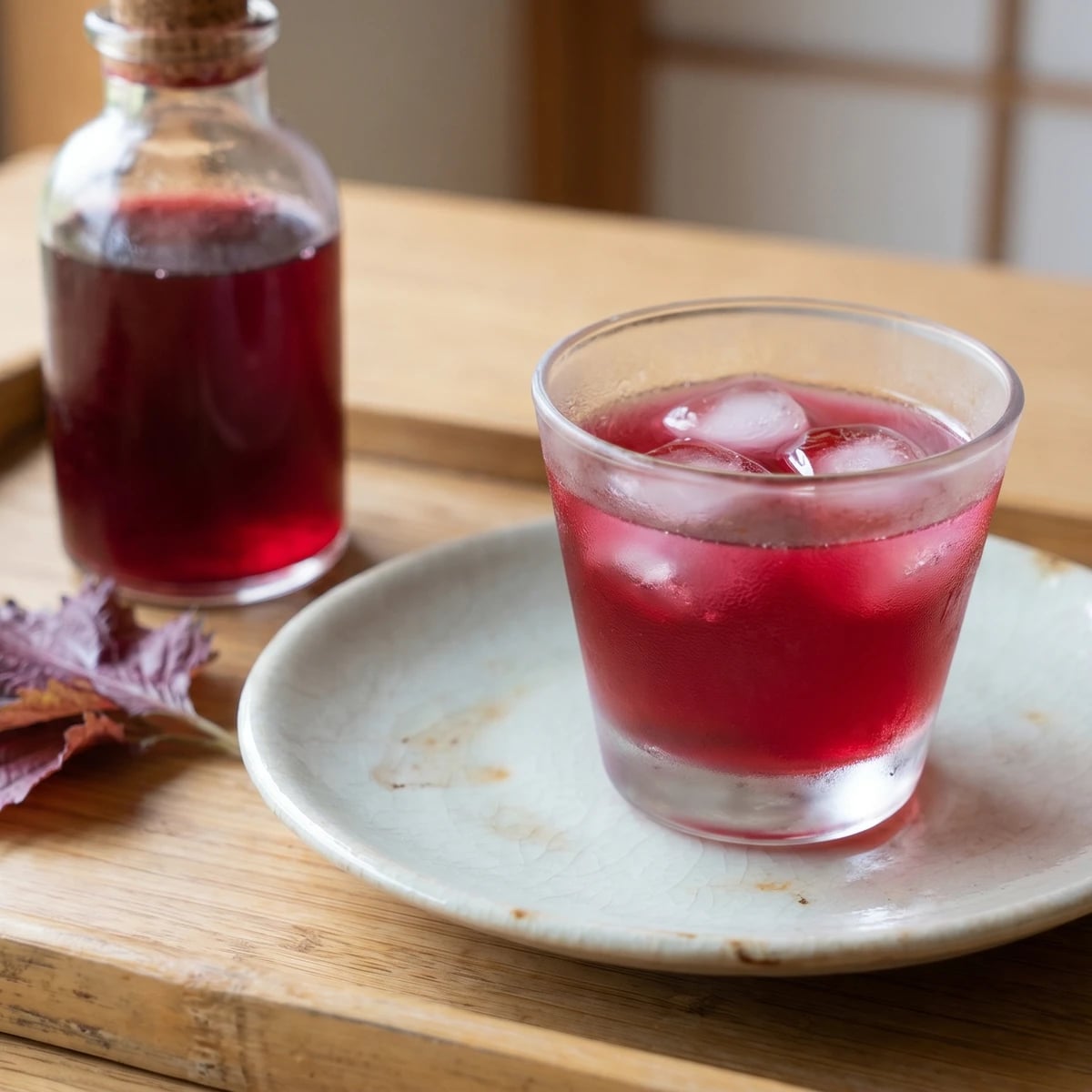Red Shiso Juice (赤紫蘇ジュース, Akajiso Jūsu)