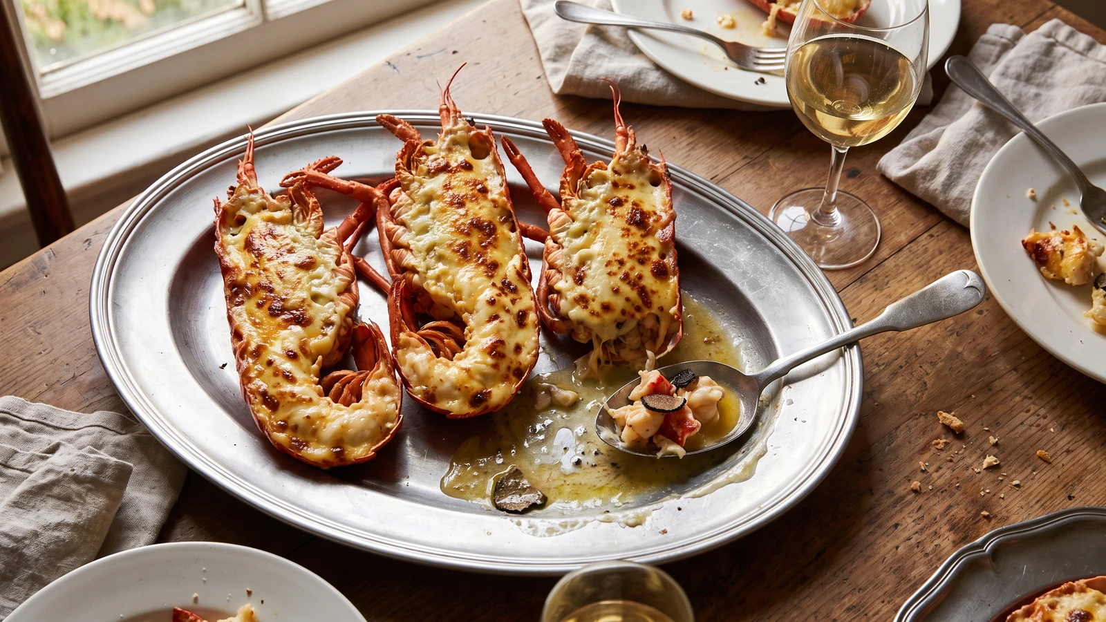Homard à la Mornay, otherwise au Gratin