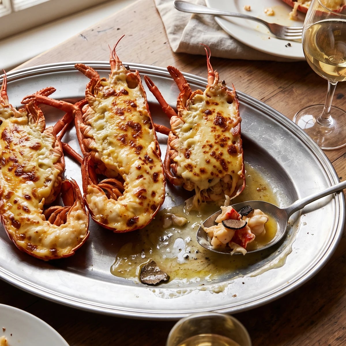 Homard à la Mornay, otherwise au Gratin