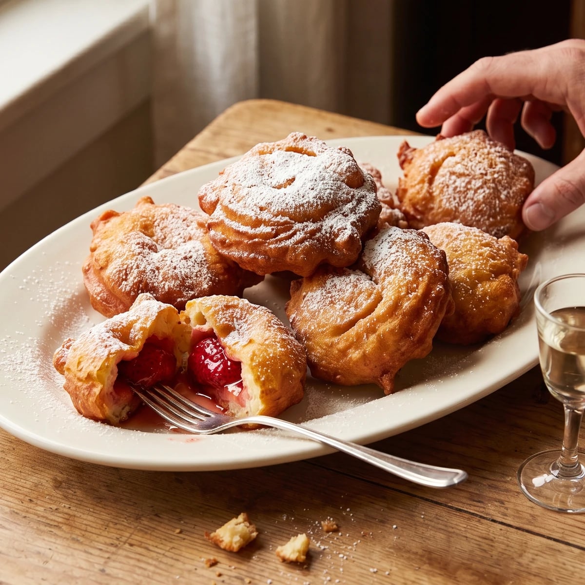 Aqueous-fruit Fritters