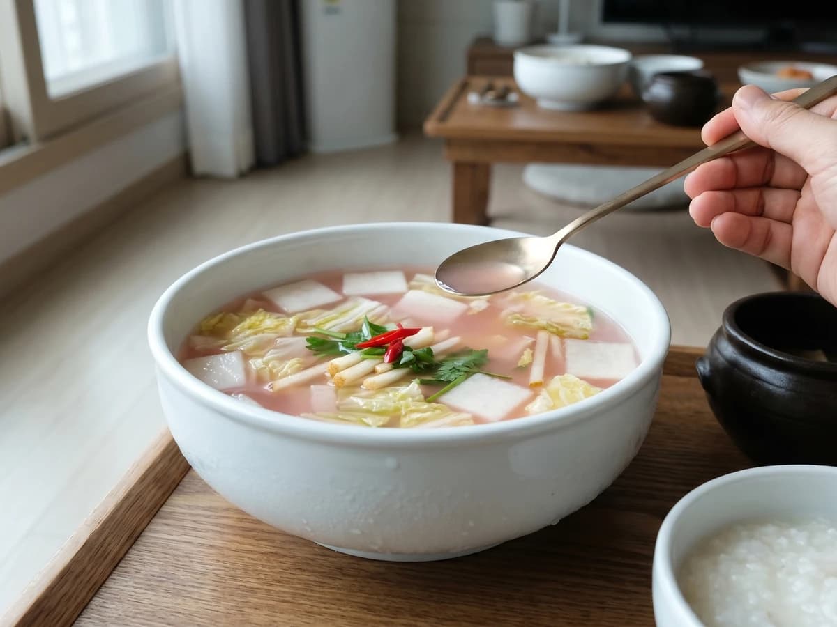 Nabak-kimchi (Sliced Radish Water Kimchi) - Chef Jeong-sun