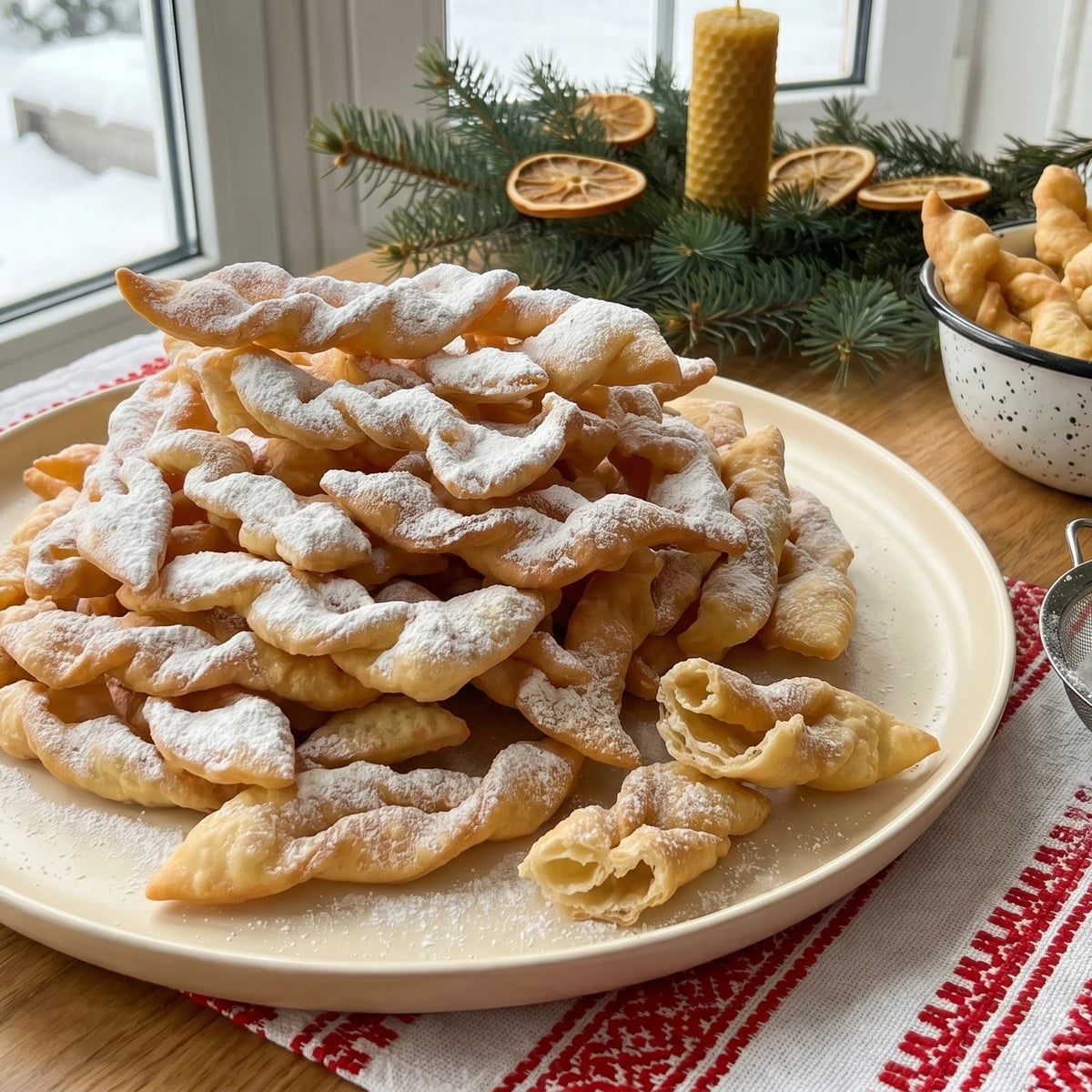 Verguny (вергуни, fried dough twists)