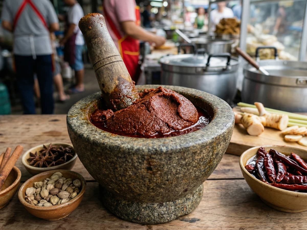 Massaman Curry Paste (Kreung Gaeng Massaman) - Chef Fai