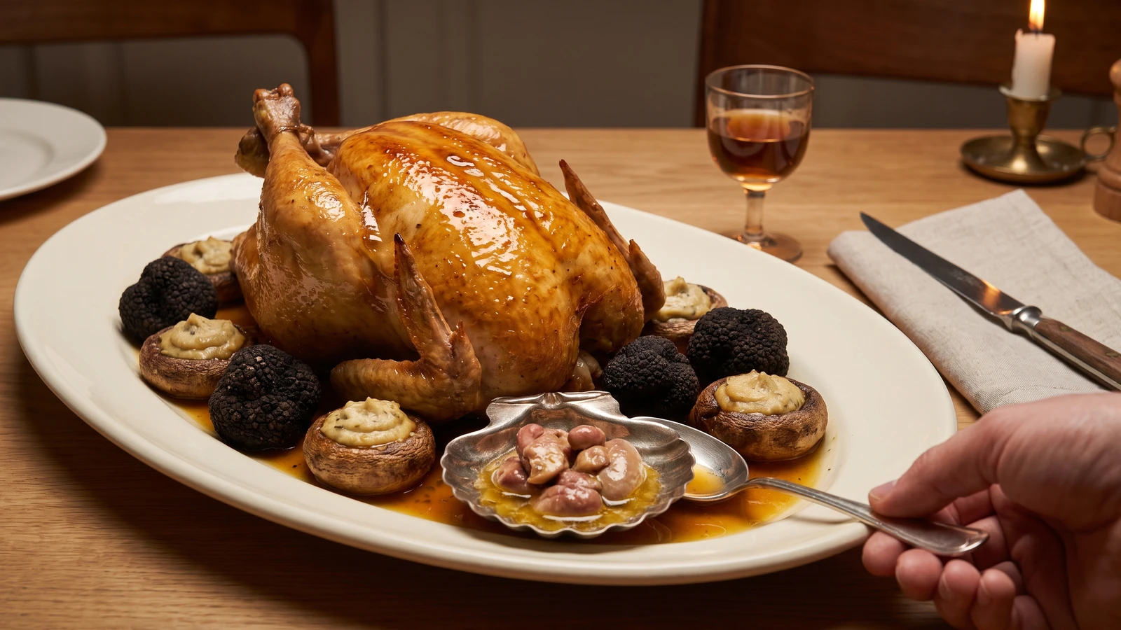 Poularde Cussy