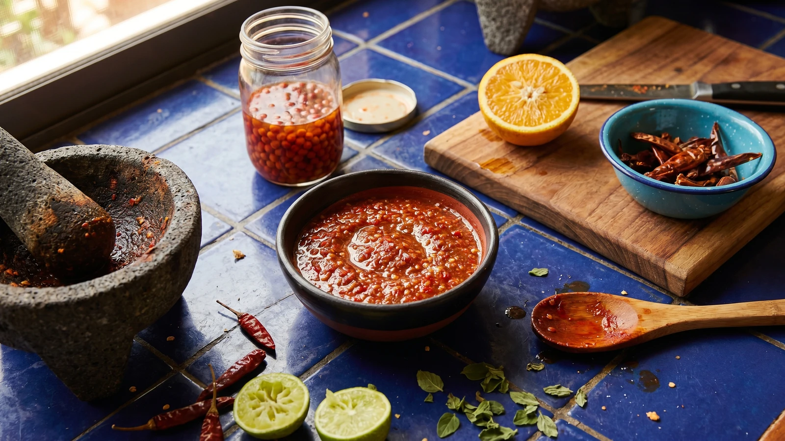 Salsa Zarandeada de Chiltepín Seco