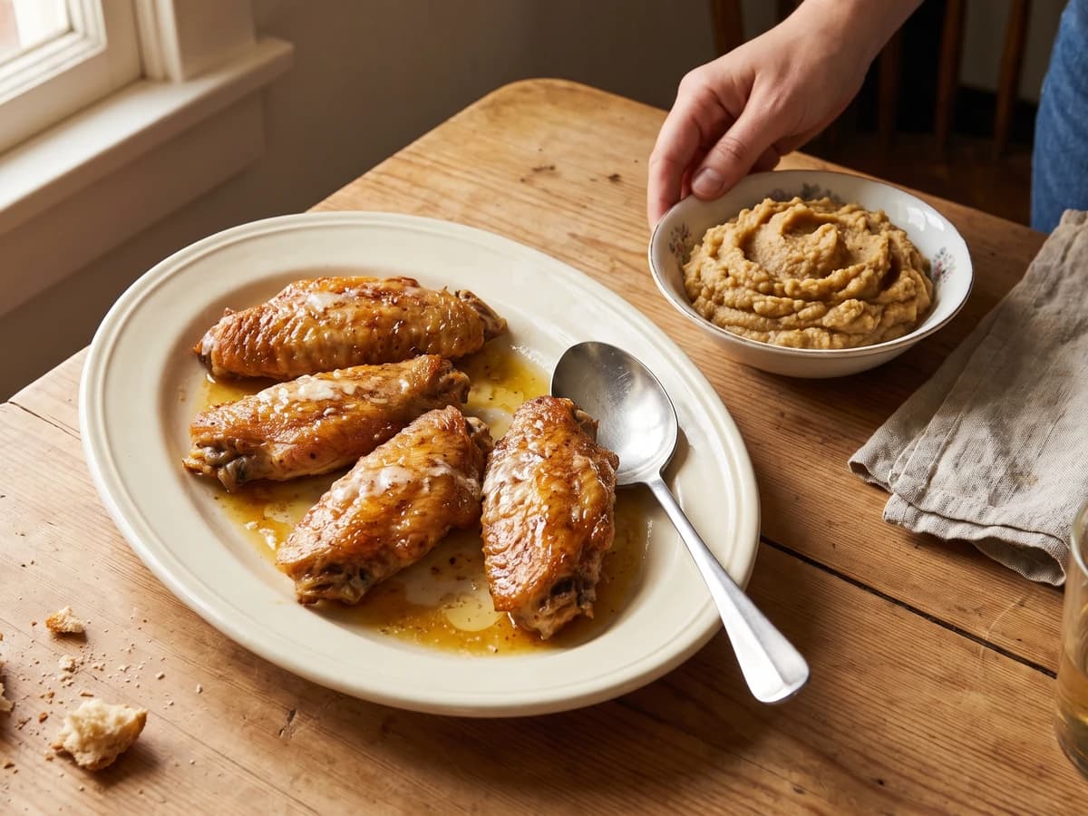 Ailerons de Dindonneau Dorés à la Purée de Marrons - Chef Juliette