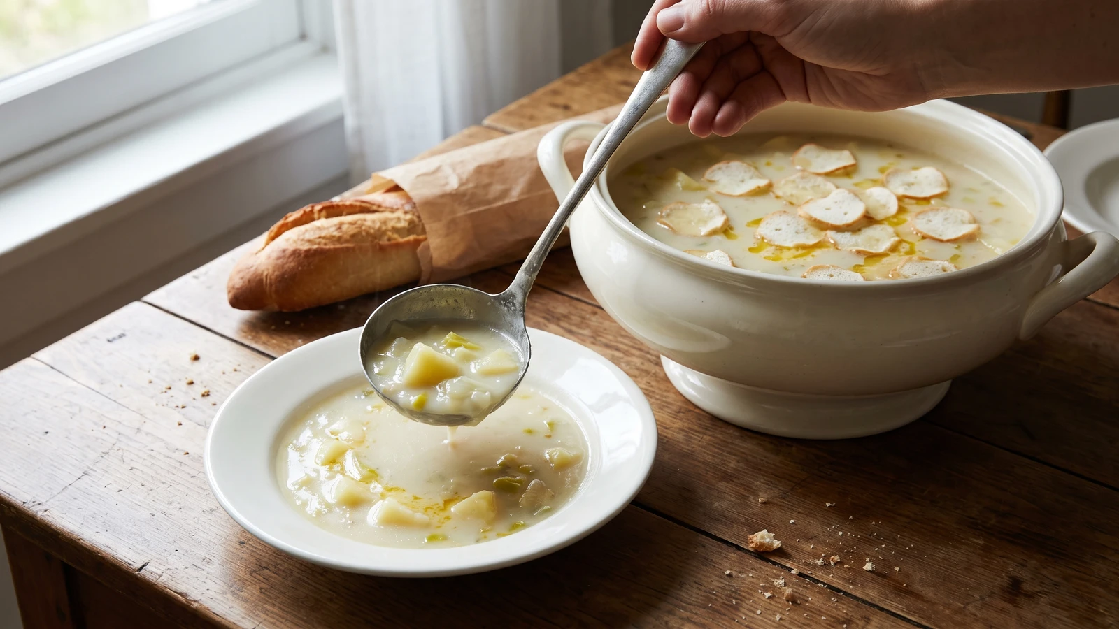 Soupe aux Poireaux et Pommes de Terre (Bonne Femme)
