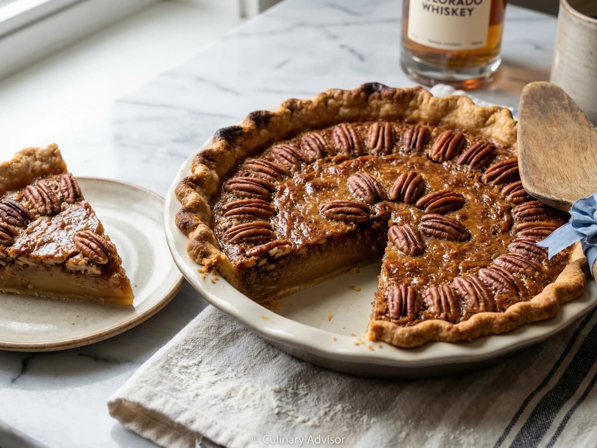 Colorado Rocky Mountain Whiskey Pecan Pie