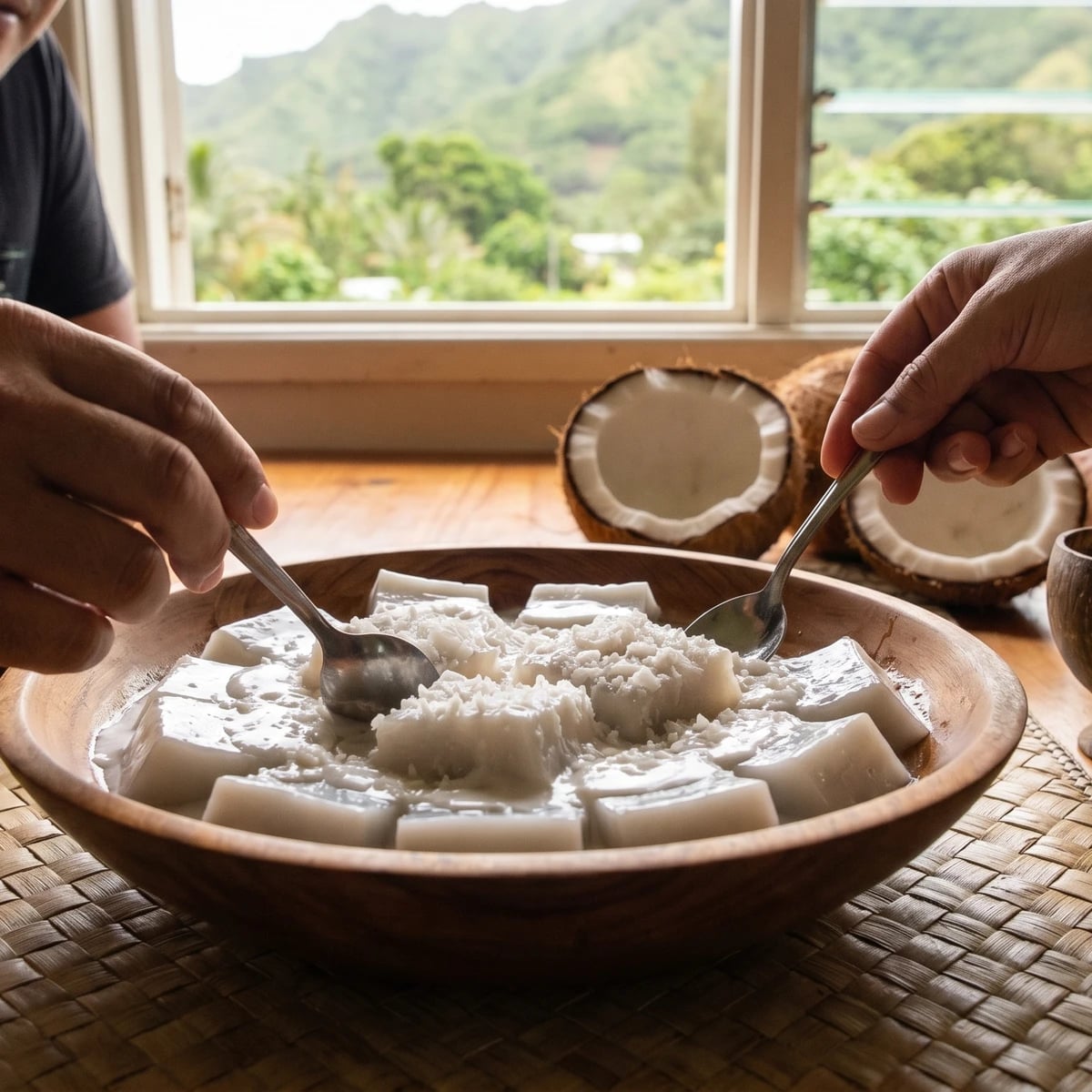 Pia (Cook Islands Arrowroot Pudding)