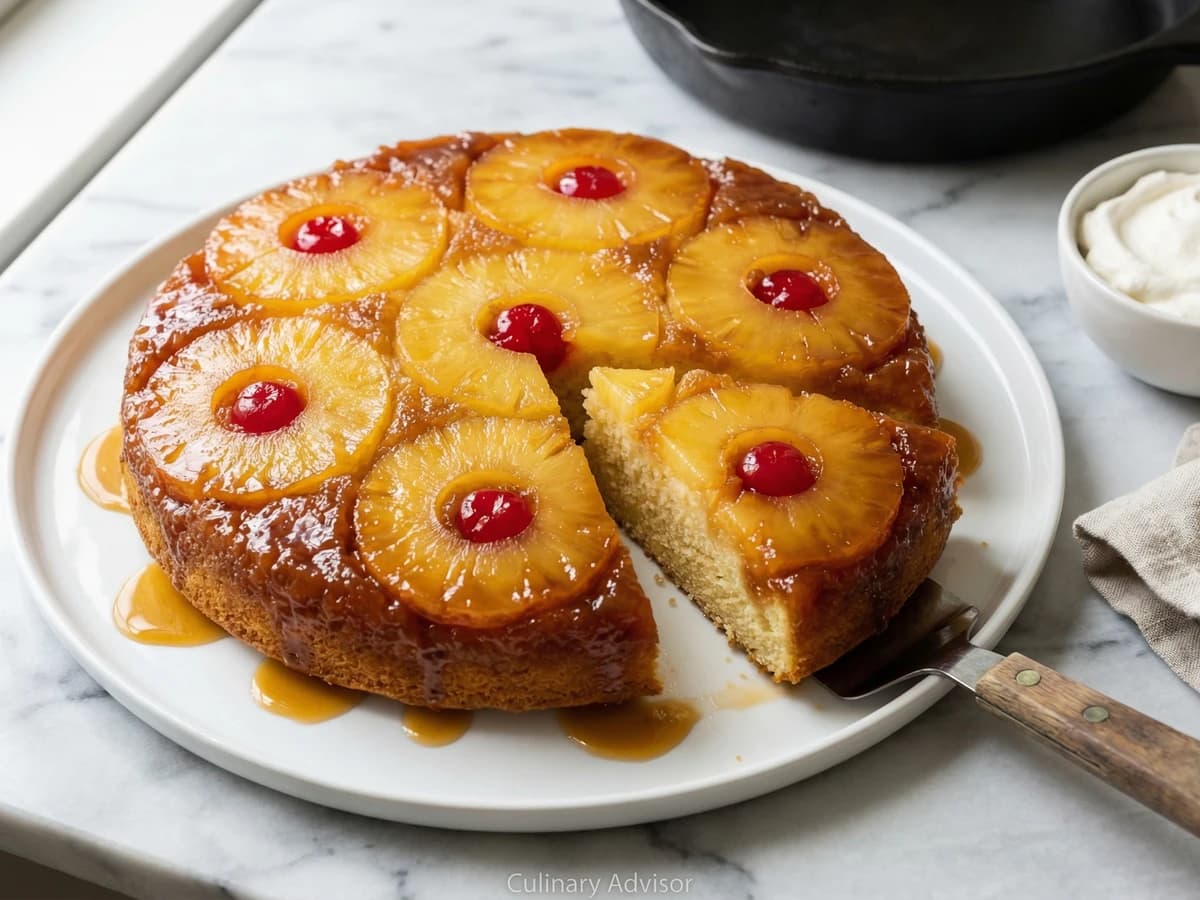 Pineapple Upside-Down Cake - Chef Dean