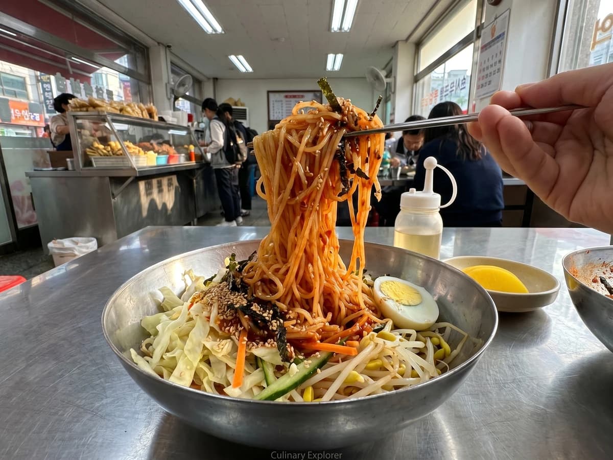 Jjolmyeon (Chewy Spicy Noodles) - Chef Jeong-sun