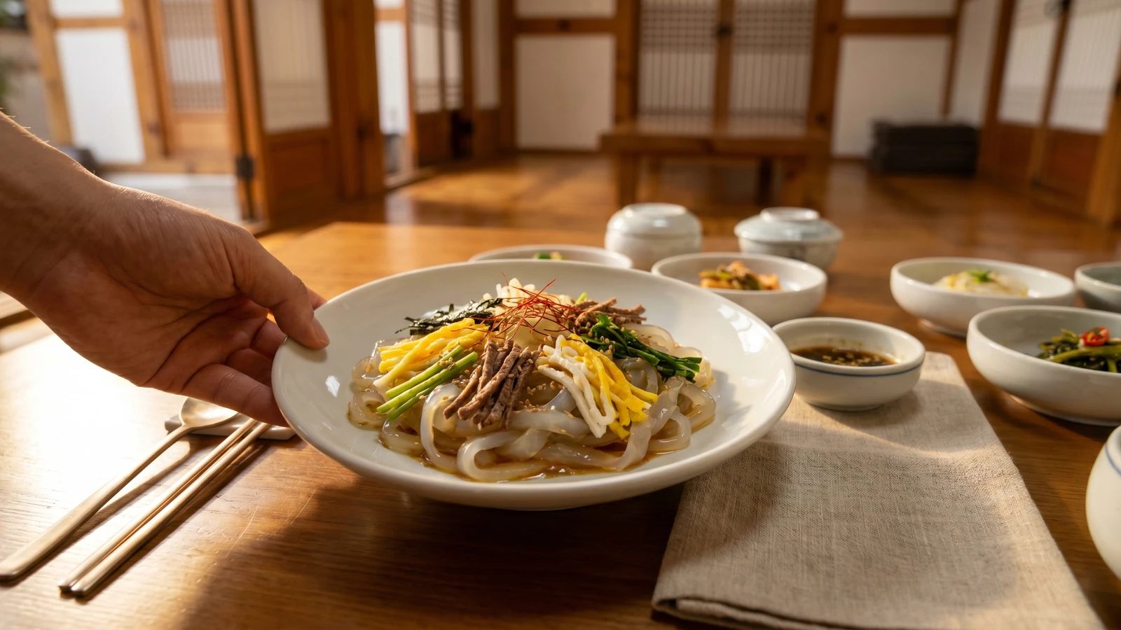Tangpyeongchae (Mung Bean Jelly Salad)