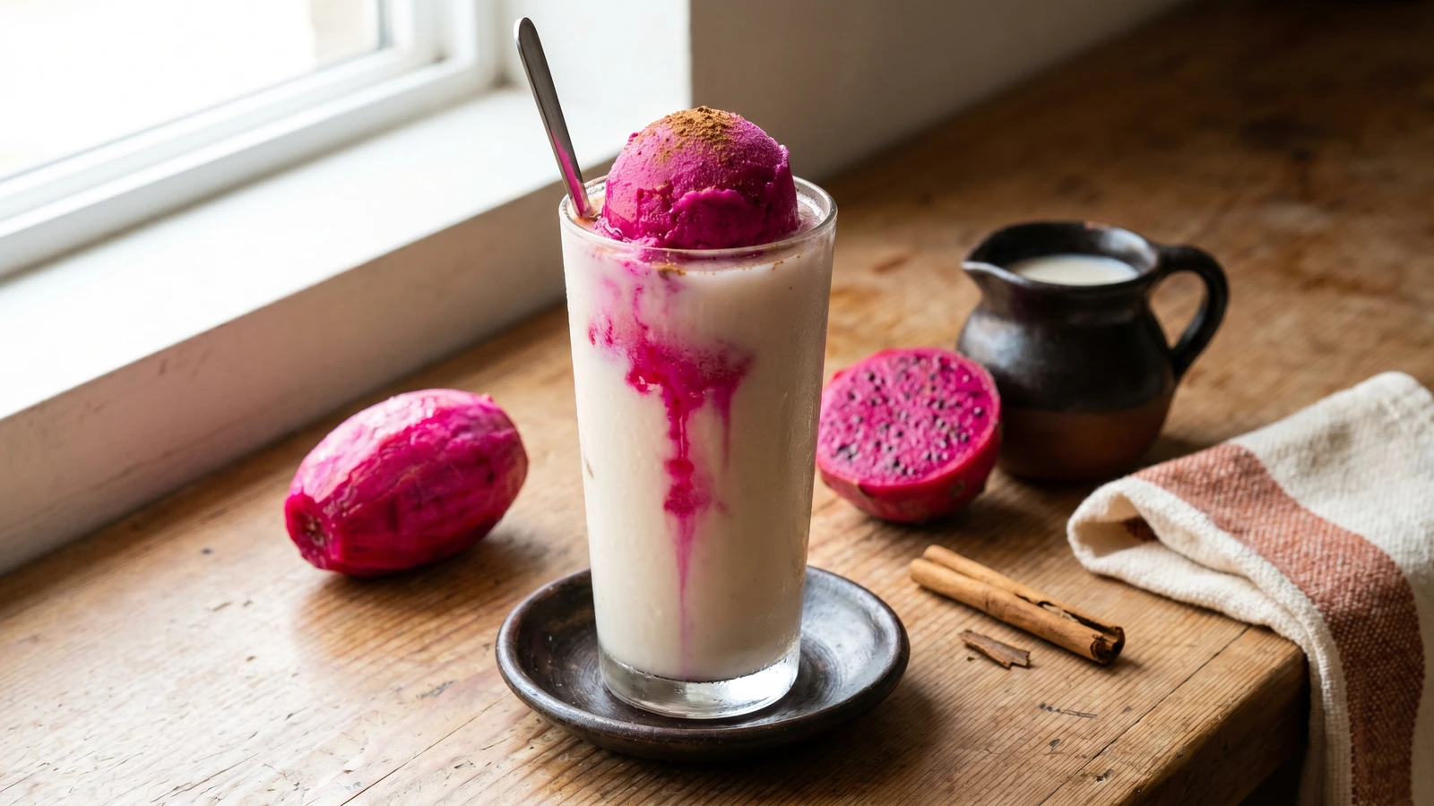 Agua Nieve de Horchata con Tuna