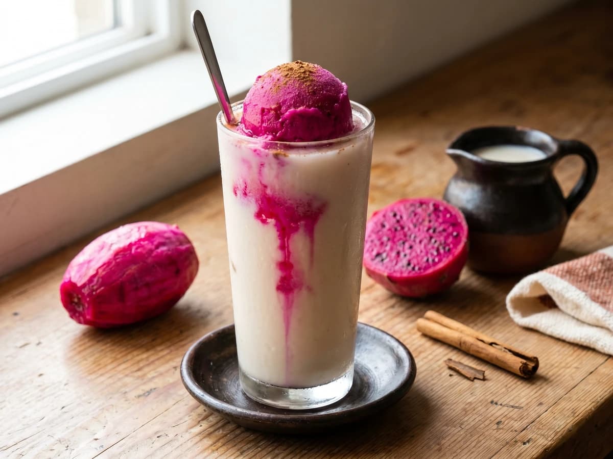 Agua Nieve de Horchata con Tuna