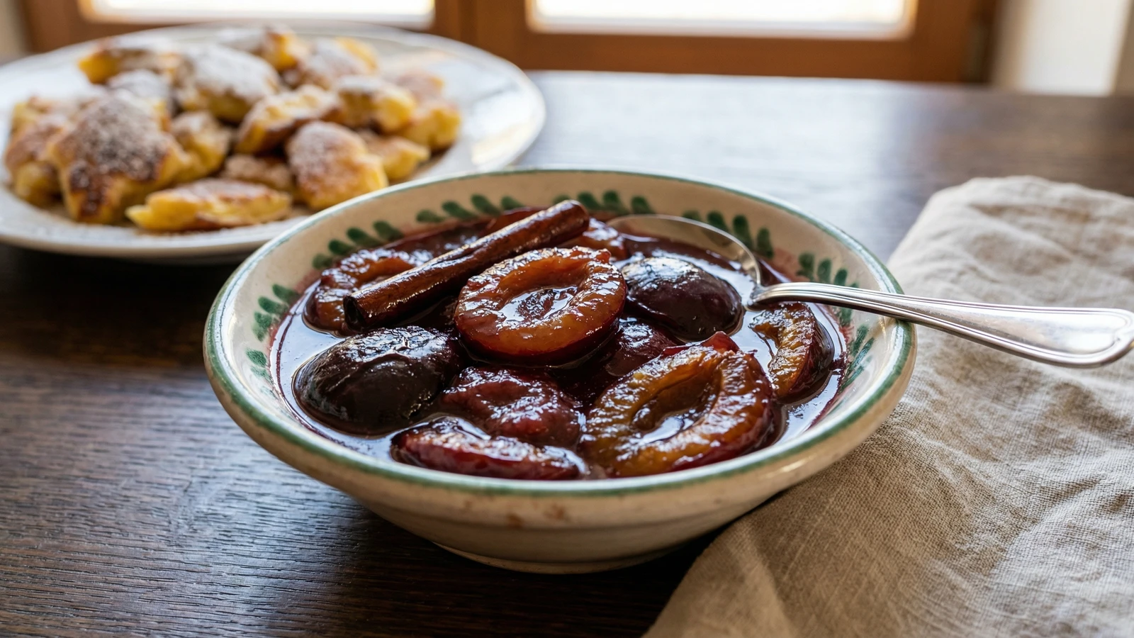 Zwetschkenröster (Stewed Plum Compote)